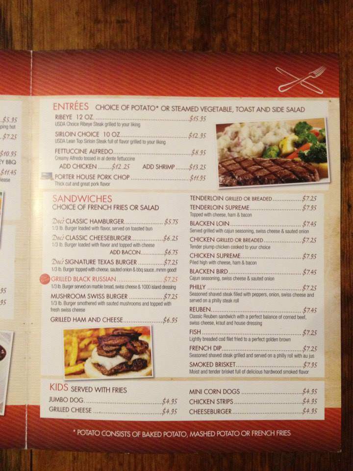 Doc's Stadium - Jefferson, IA menu_pic