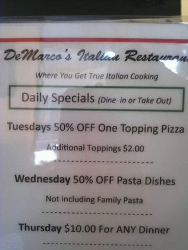 Don Antonio's Pizza - Las Vegas, NV menu_pic