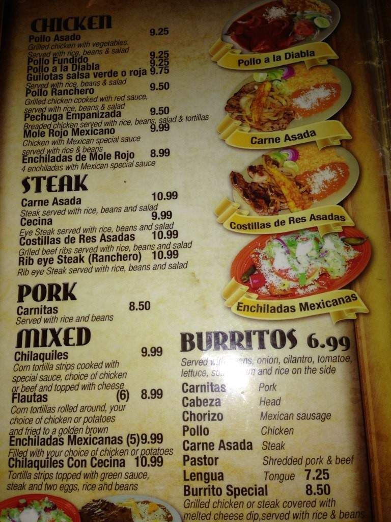 Don Jose - Lawrenceville, GA menu_pic