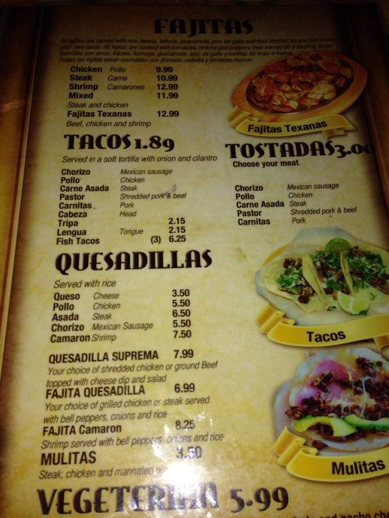 Don Jose - Lawrenceville, GA menu_pic