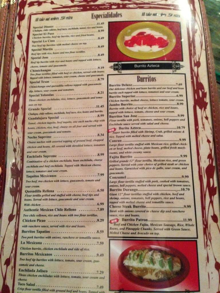 Don Patron Mexican Grill - Williamsport, PA menu_pic