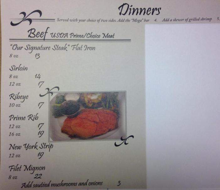 Downtown on the Square - Columbia City, IN menu_pic