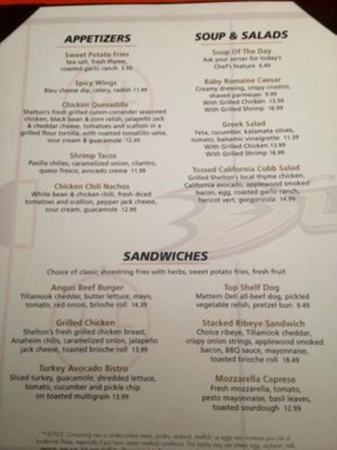 Ducks Breakaway Grille - Santa Ana, CA menu_pic