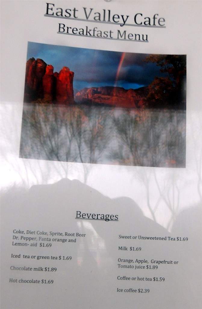 East Valley Cafe - Mesa, AZ menu_pic