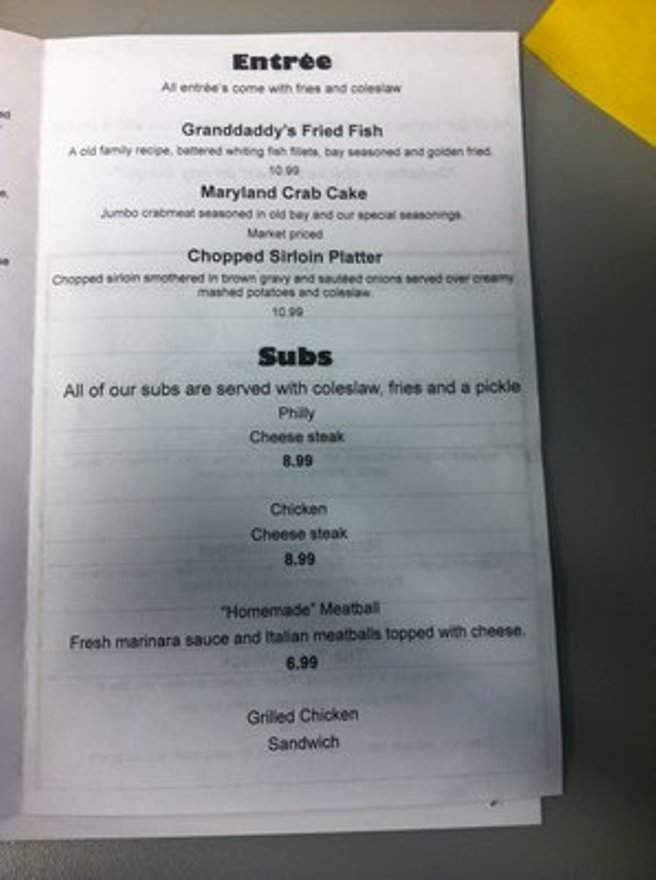 Edgewood Station - Edgewood, MD menu_pic
