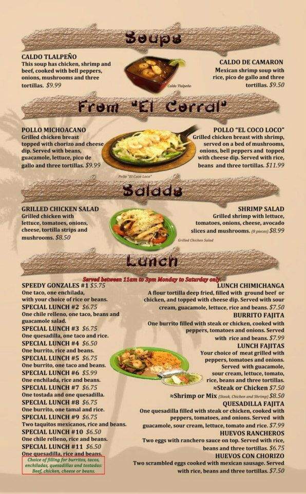 El Coco Loco - Hazelwood, MO menu_pic