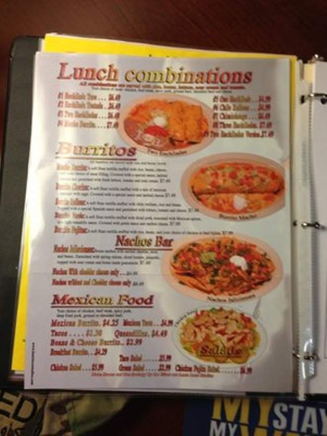 El Jaliscience Mexican Restaurant - Kemmerer, WY menu_pic