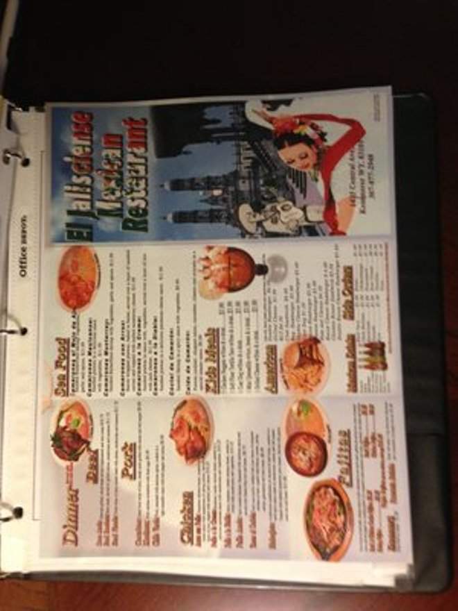 El Jaliscience Mexican Restaurant - Kemmerer, WY menu_pic