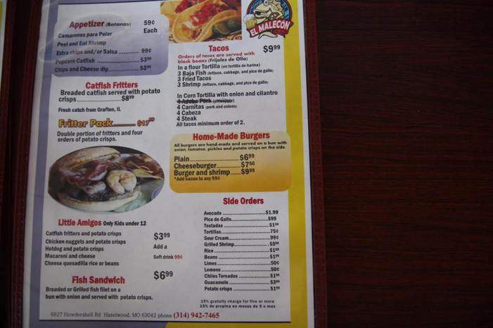 El Malecon - Hazelwood, MO menu_pic