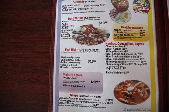 El Malecon - Hazelwood, MO menu_pic