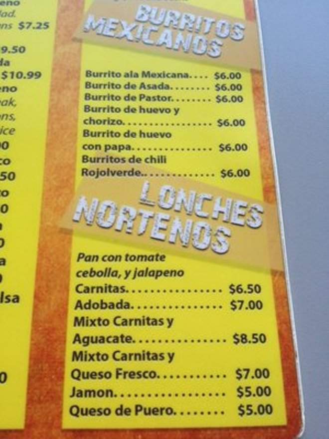 El Molcajete Norteno - Clarksville, IN menu_pic