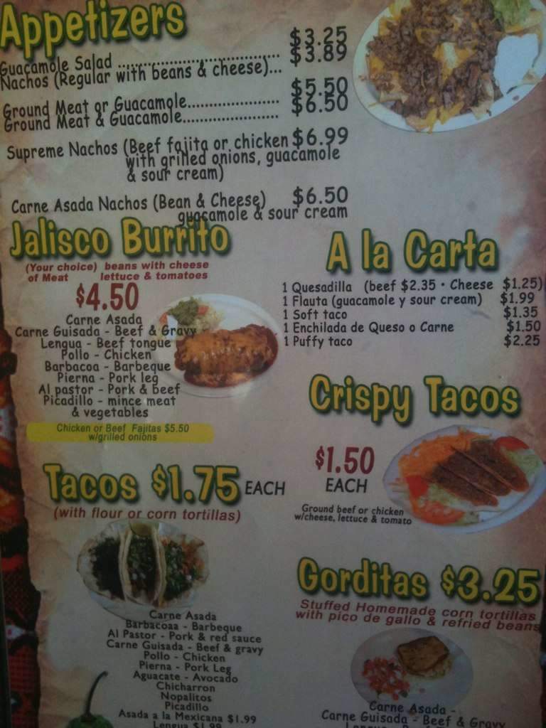 El Rodeo de Jalisco - San Antonio, TX menu_pic