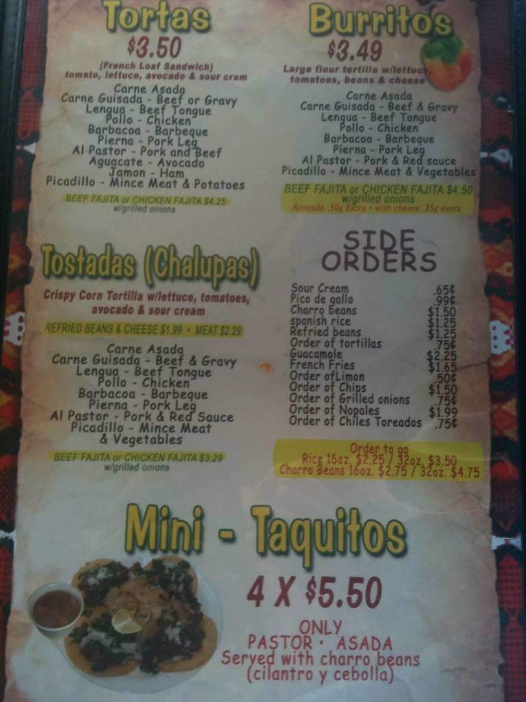 El Rodeo de Jalisco - San Antonio, TX menu_pic