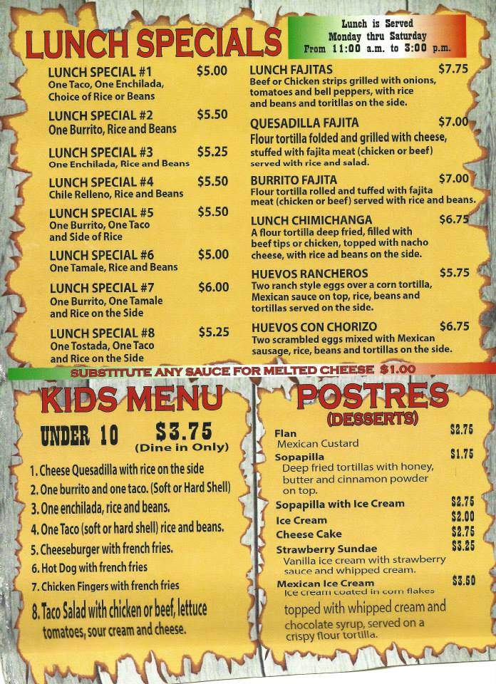 El Taco Luchador - Louisville, KY menu_pic