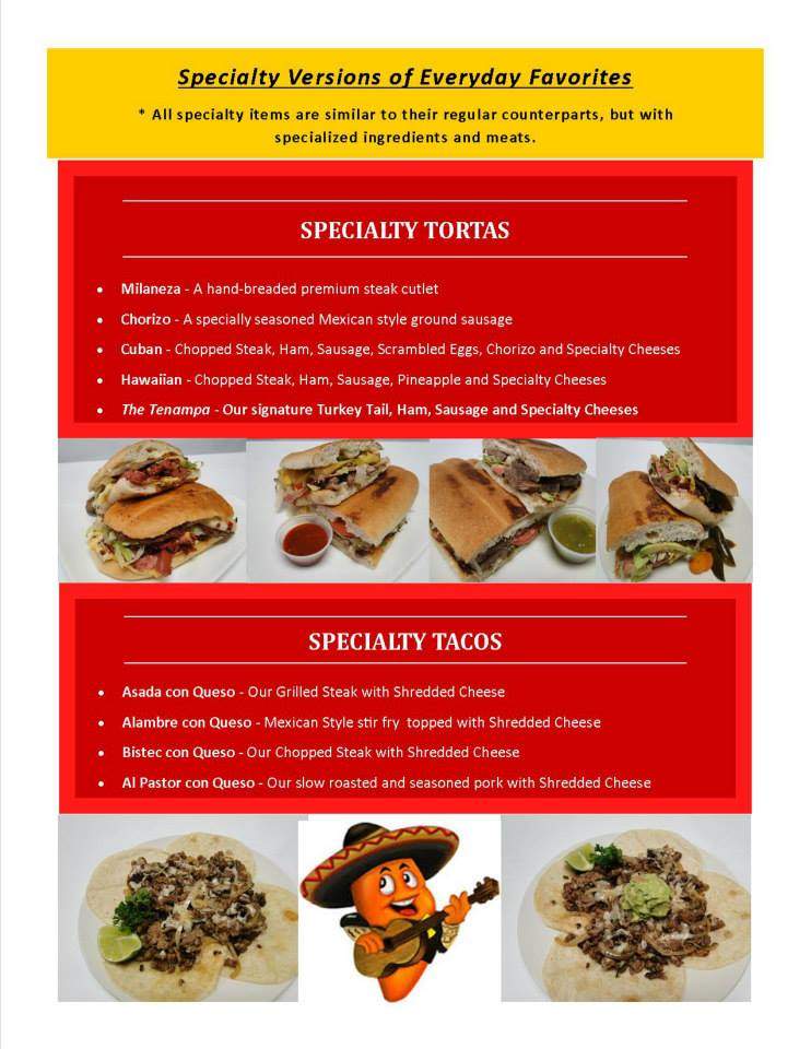 El Tenampa - Wichita, KS menu_pic