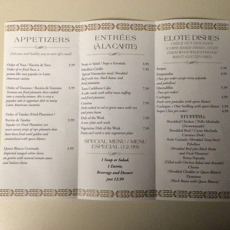 Elote's Cafe, Restaurant, and Bar - Golden, CO menu_pic