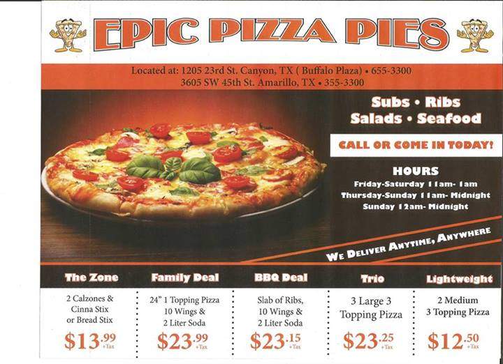 /380209319/Epic-Pizza-Pies-Canyon-TX - Canyon, TX