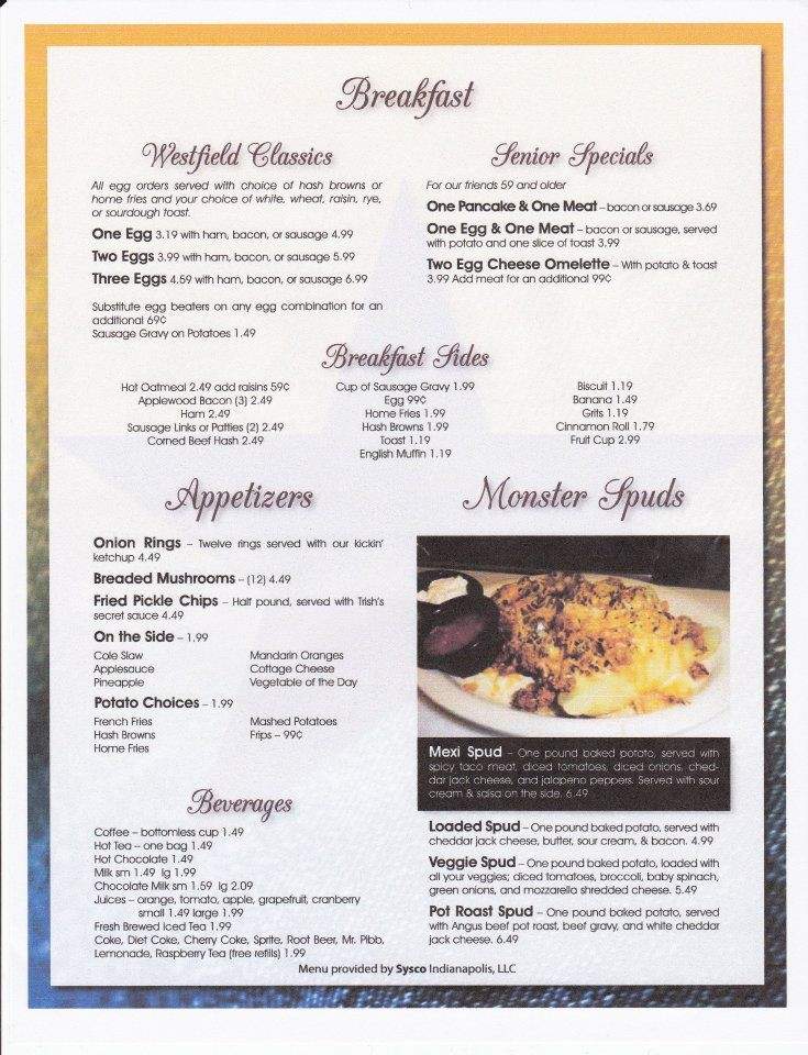 Erika's Place - Westfield, IN menu_pic