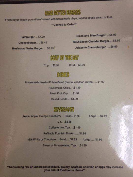 Eternal Sunshine Cafe - Wilmington, NC menu_pic