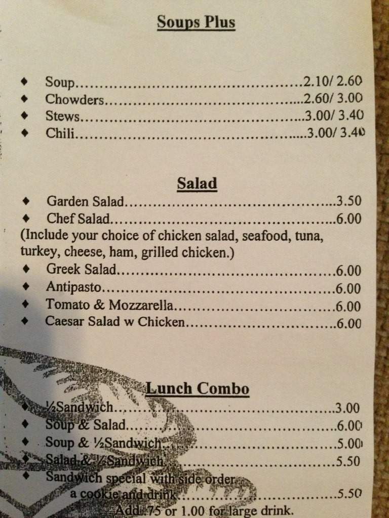 Exchange Street Cafe - Pawtucket, RI menu_pic