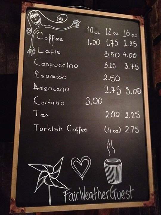 Fair Weather Bushwick - Brooklyn, NY menu_pic