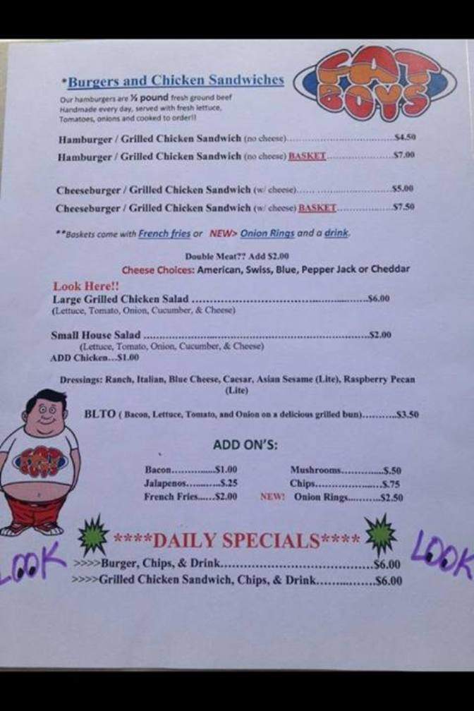 Fatboys - Huntsville, TX menu_pic