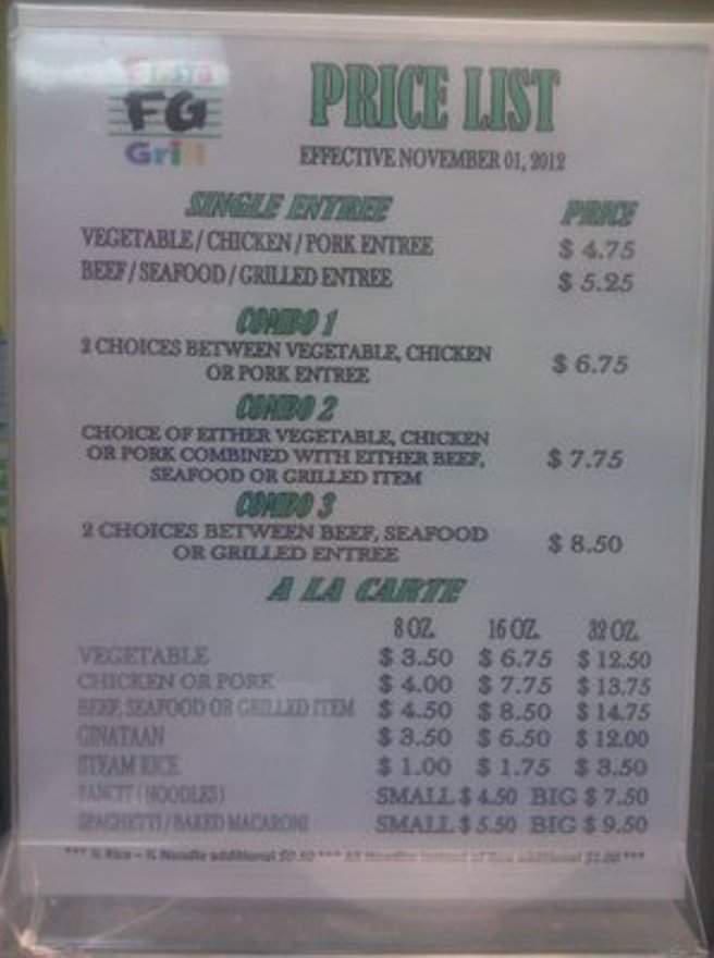 Fiesta Grill - Santa Clarita, CA menu_pic