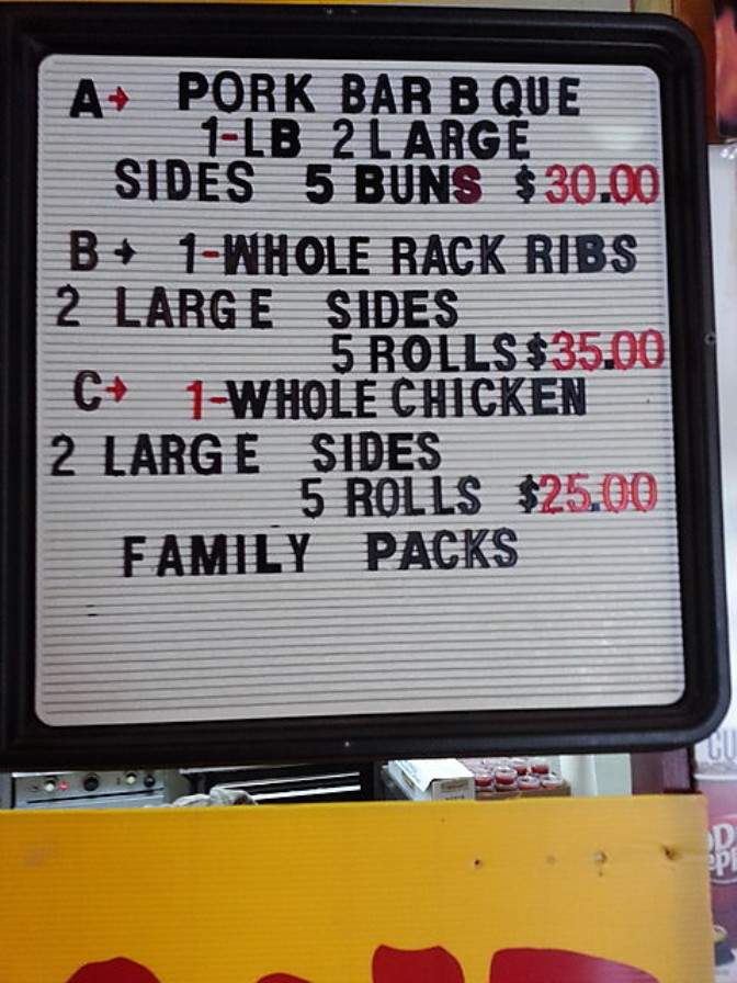Fireside Grill BBQ - Spencer, TN menu_pic