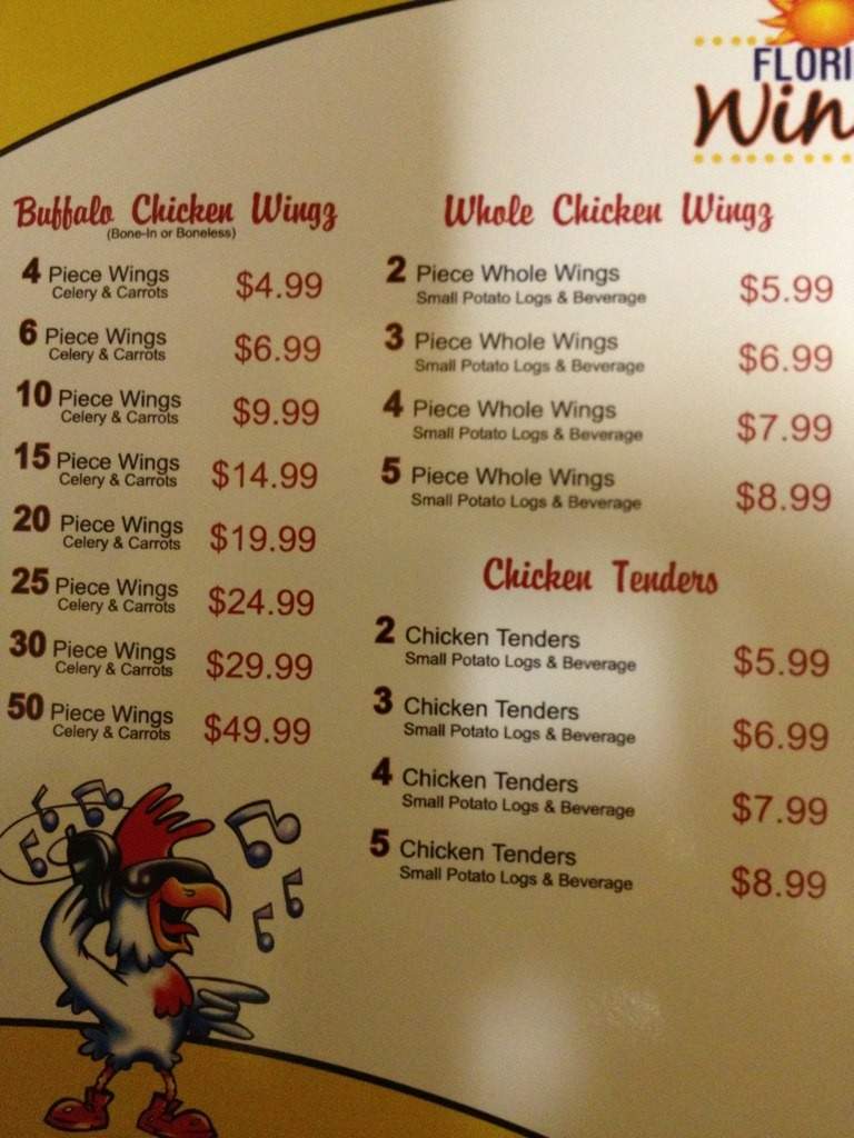 Florida Wingz - Panama City, FL menu_pic