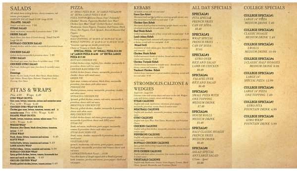 Forbes Gyros - Pittsburgh, PA menu_pic