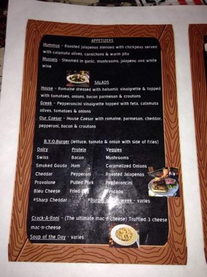 Fork in the Road - Arlington, TX menu_pic