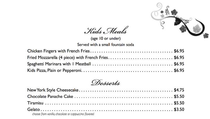 Francesca's Pizza and Wine Bar - Royal Palm Beach, FL menu_pic