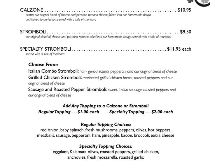 Francesca's Pizza and Wine Bar - Royal Palm Beach, FL menu_pic