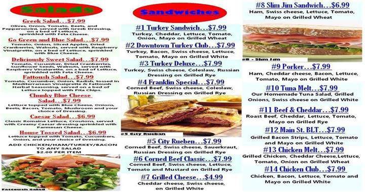 Franklin Fine Wine & Cafe - Royal Oak, MI menu_pic