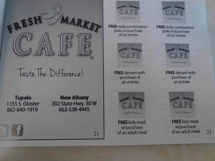Fresh Market cafe - Tupelo, MS menu_pic