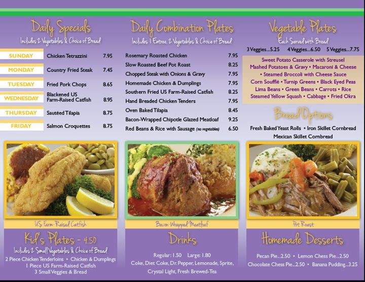 Fresh Market cafe - Tupelo, MS menu_pic