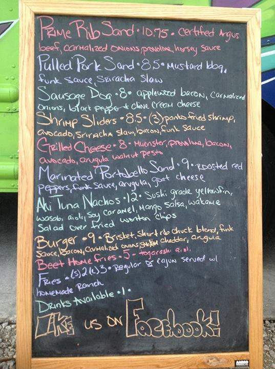 Funkadelic Food Truck - Jacksonville Beach, FL menu_pic
