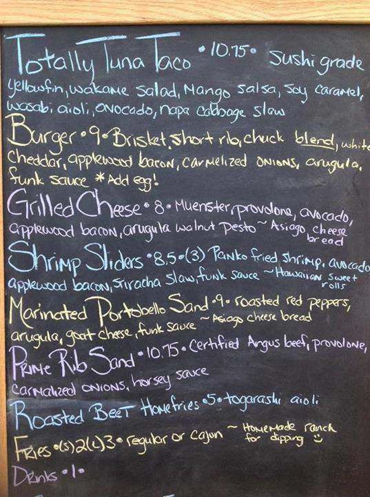 Funkadelic Food Truck - Jacksonville Beach, FL menu_pic