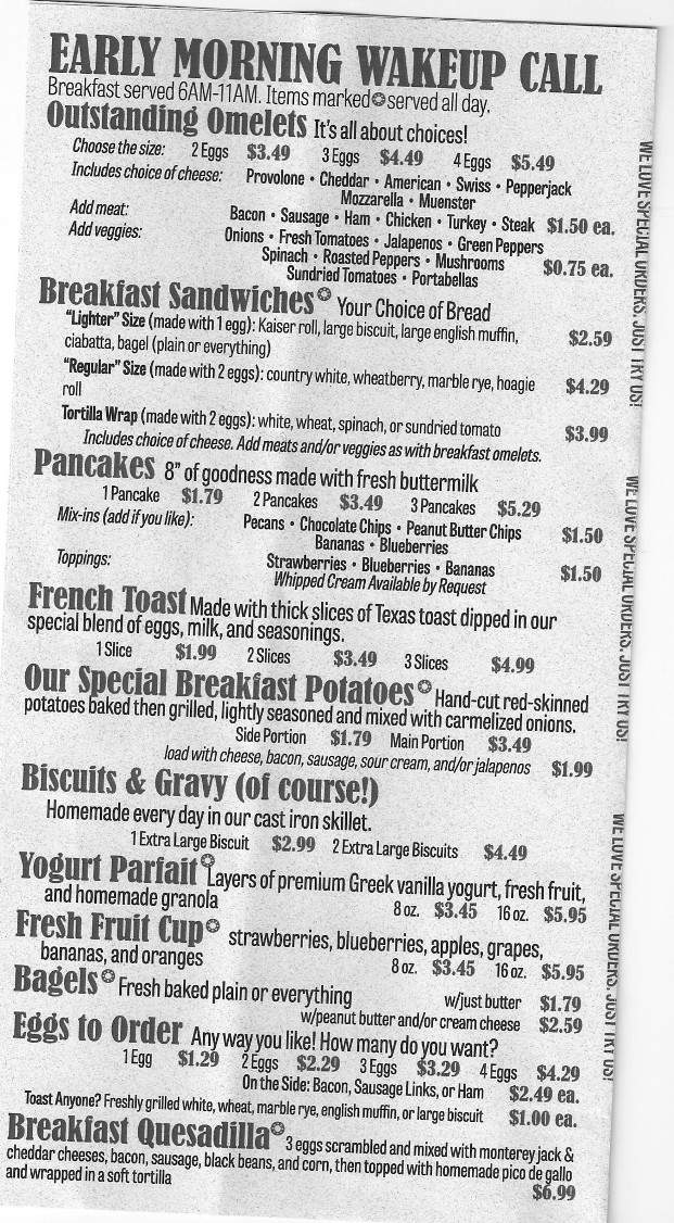 Gateway Eatery - Black Mountain, NC menu_pic