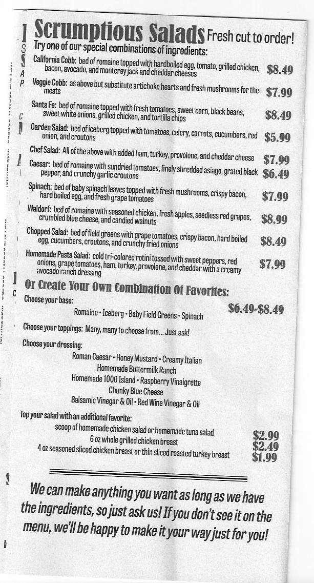 Gateway Eatery - Black Mountain, NC menu_pic