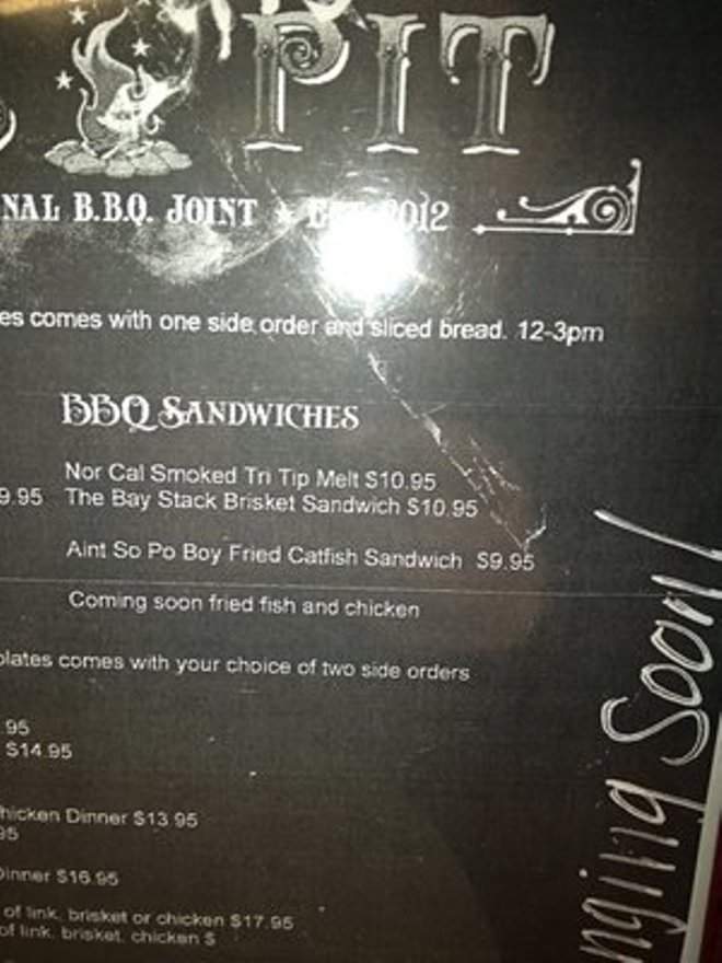 Genny's BBQ - Oakland, CA menu_pic