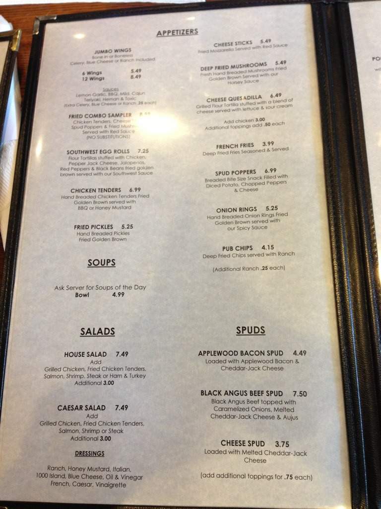 George's 321 Restaurant & Nightclub - Hickory, NC menu_pic