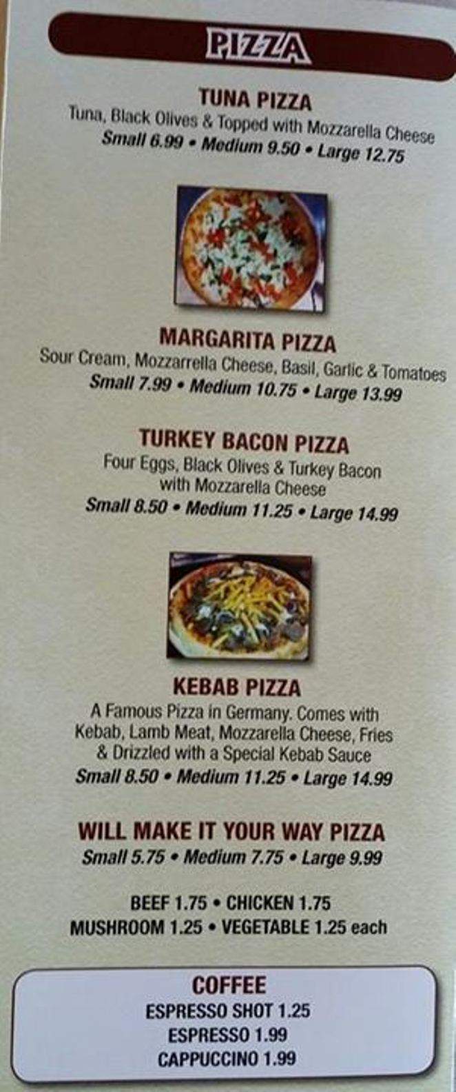 Gianni's - Bowling Green, KY menu_pic
