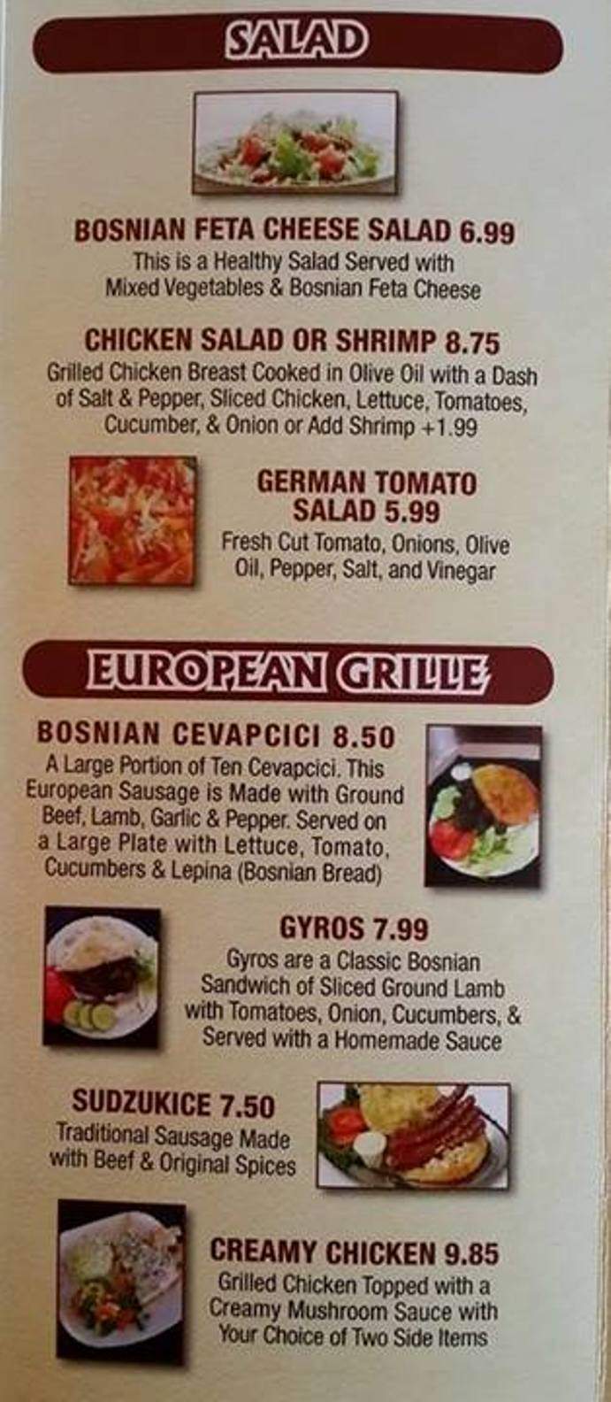 Gianni's - Bowling Green, KY menu_pic