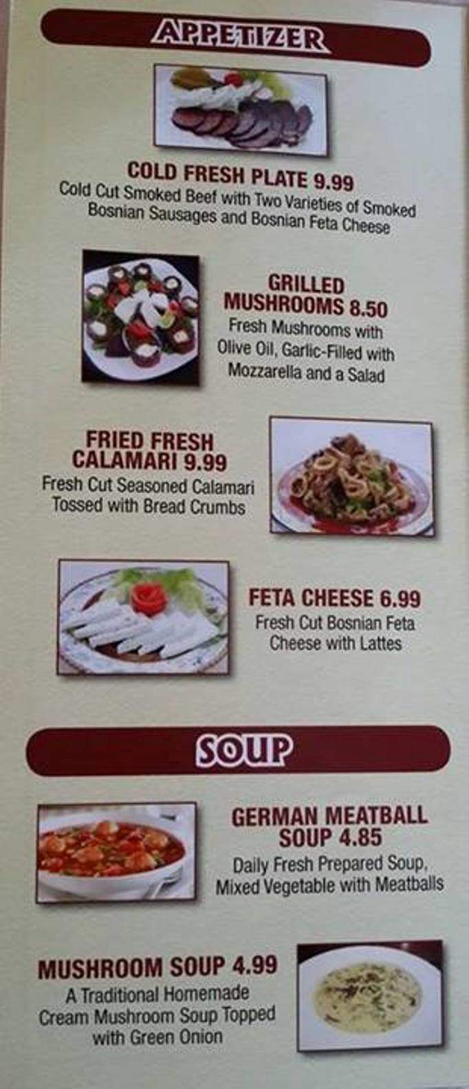 Gianni's - Bowling Green, KY menu_pic