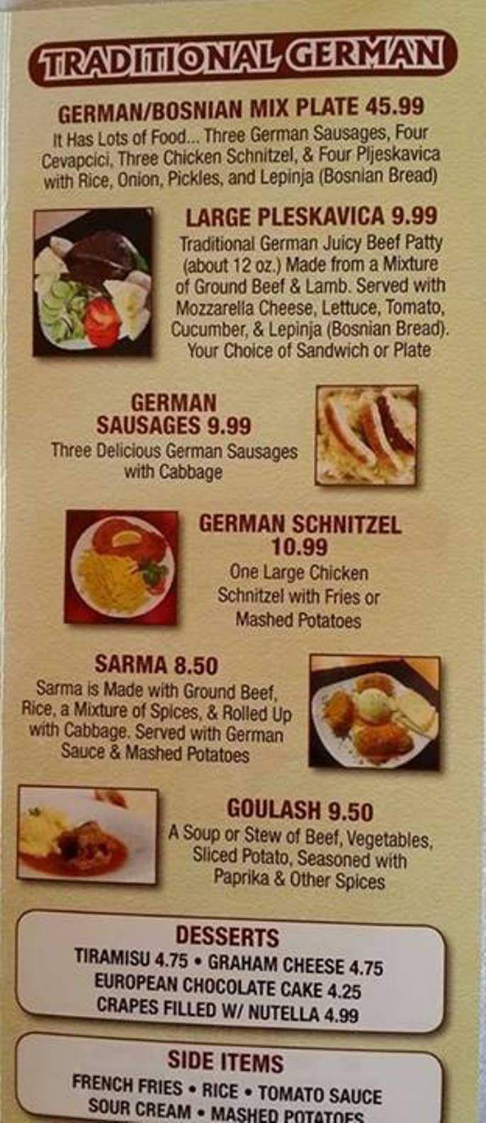 Gianni's - Bowling Green, KY menu_pic