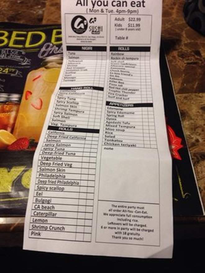 Go Go Sushi & Tofu Korean & Japanese Restaurant - San Diego, CA menu_pic