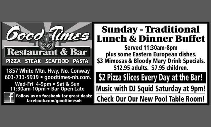 Good Times Restaurant - North Conway, NH menu_pic