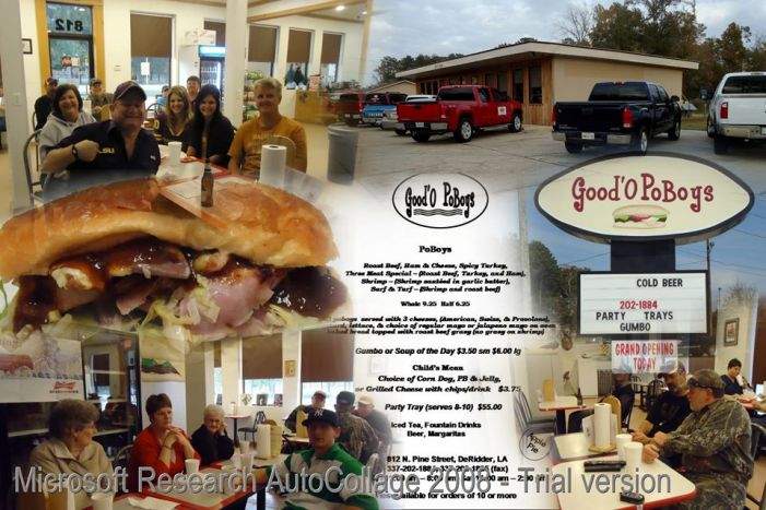 Good'O PoBoys - Deridder, LA menu_pic