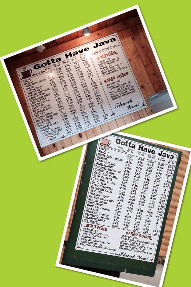 Gotta Have Java - Quincy, WA menu_pic